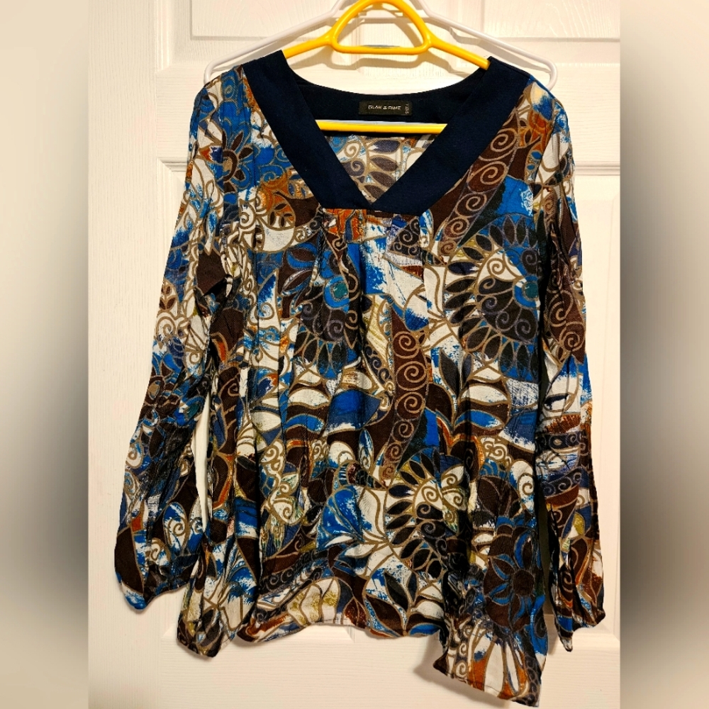 Glam & Fame sheer blouse